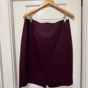 JCrew burgundy Women's pencil Skirt